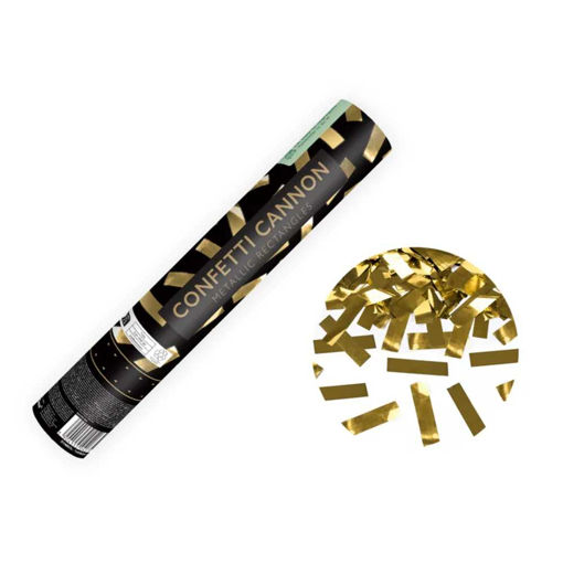 Picture of CONFETTI CANNON GOLD 28CM